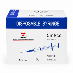 Disposable Syringe 5ml Luer Lock 100 PCS sterile box