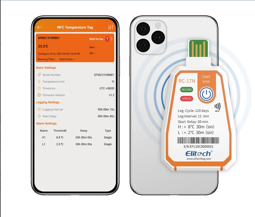 Elitech RC-17N Cold Chain Applications Elitech RC-17N cold chain monitoring applications for cold boxes refrigerated trucks containers and distribution centers