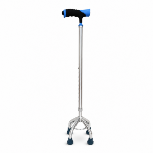 BIOBASE MF6207L adjustable quad cane walking stick with four feet