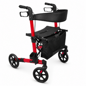 Biobase rollator walker with seat and storage bag
